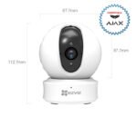 Cámara motorizada compatible con alarma Ajax