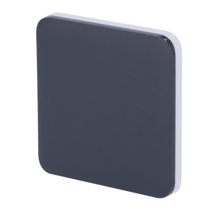 Panel táctil para un interruptor de luz - Compatible AJ-LIGHTCORE-1G / -2W - Retroiluminación LED - Panel táctil sin contacto - Color grafito - Ajax - LightSwitch SoloButton