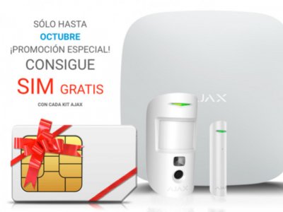 Consigue una SIM gratis por cada KIT AJAX