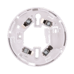 Base de perfil bajo – Compatible con detectores V2 y base alta – Necesaria para instalación de detector – Marca de montaje fácil – Posibilidad de bloquear el detector a la base – Compatible con piloto indicador de acción